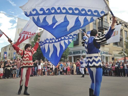 Photography, Events, Italian Fest, Flag Throwers